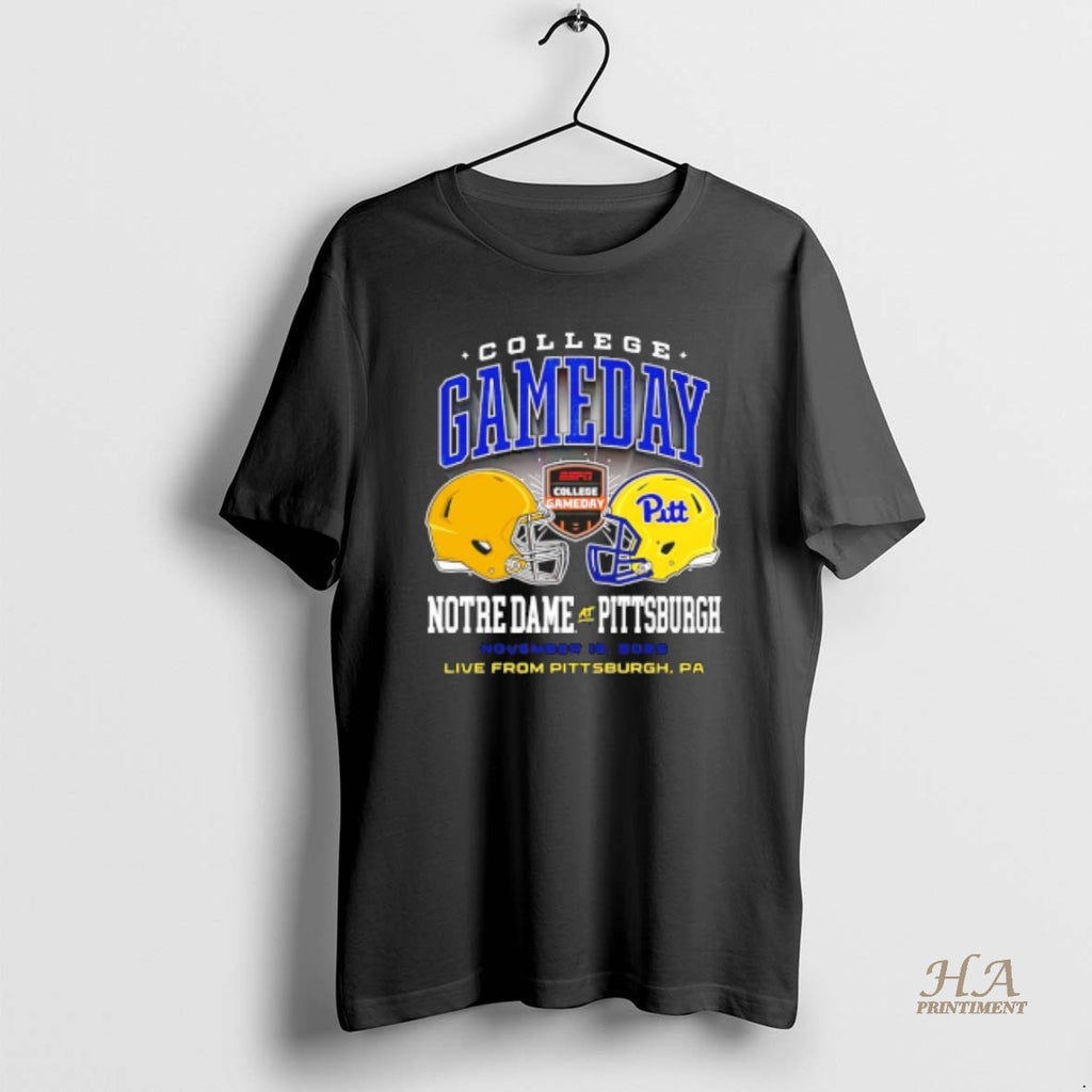 Official Pitt Panthers Vs Notre Dame College Gameday 2025 Helmets