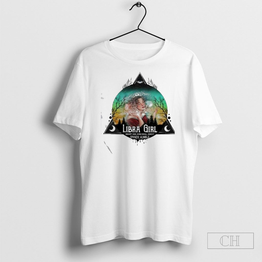 Official Premium Libra Girl Smart Ass Kind Soul Sweet Sinner Humble 2025 Shirts