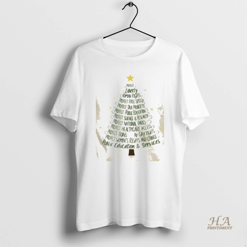 Official Protect Democracy Public Education And Services Christmas Tree