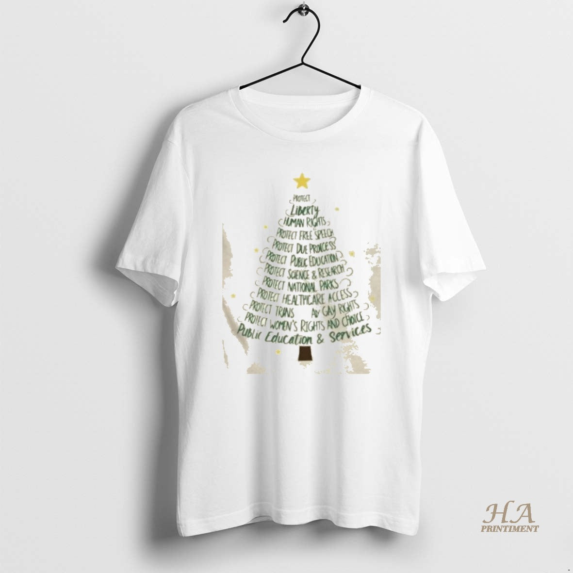 Official Protect Democracy Public Education And Services Christmas Tree