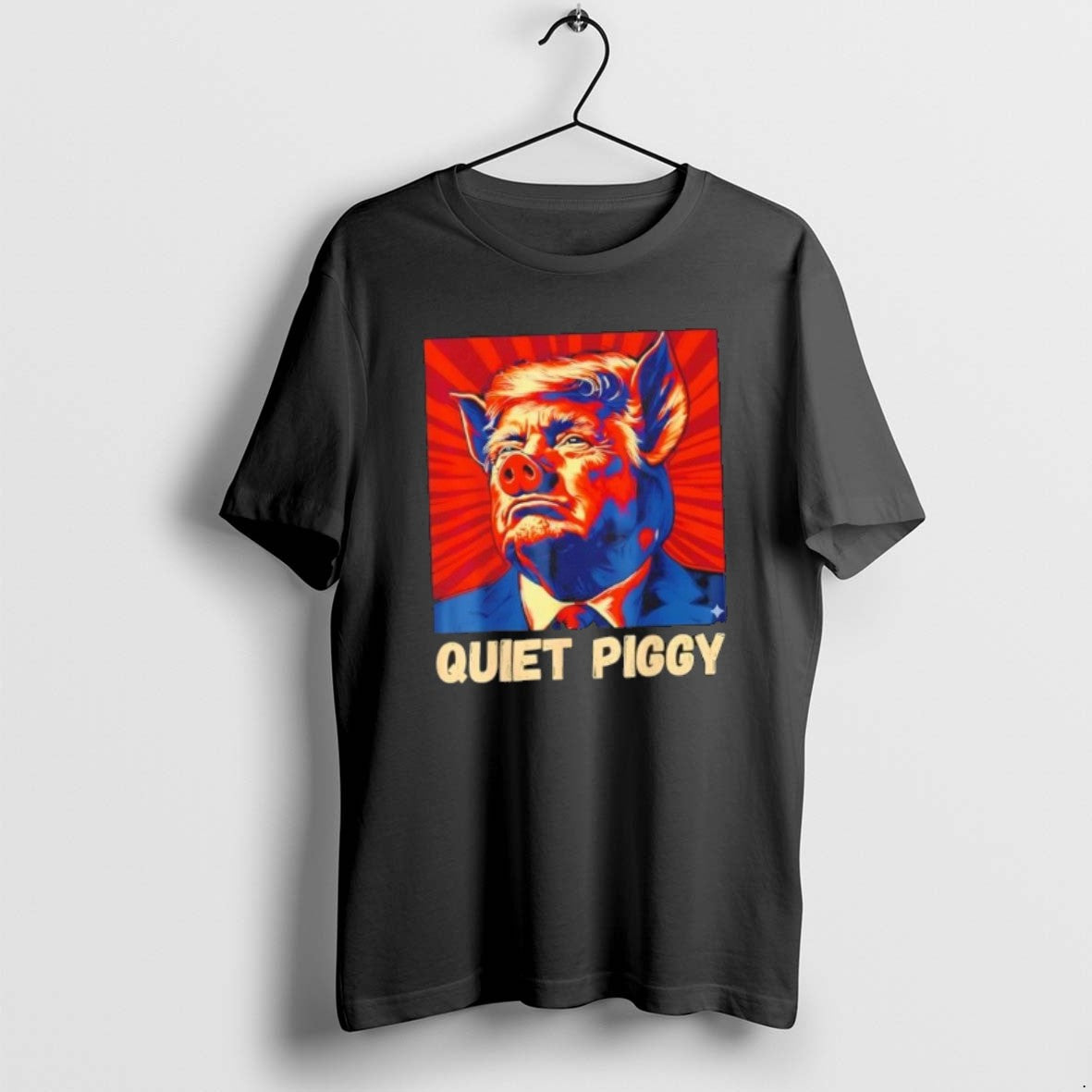 Official Quiet Piggy Funny Quiet Piggy Trump