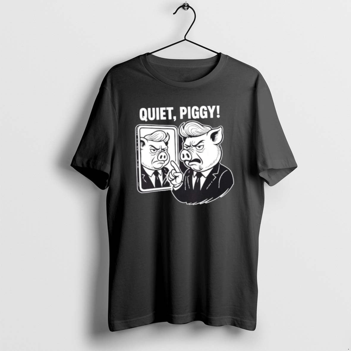 Official Quiet Quiet Piggy Donald Trump Hair