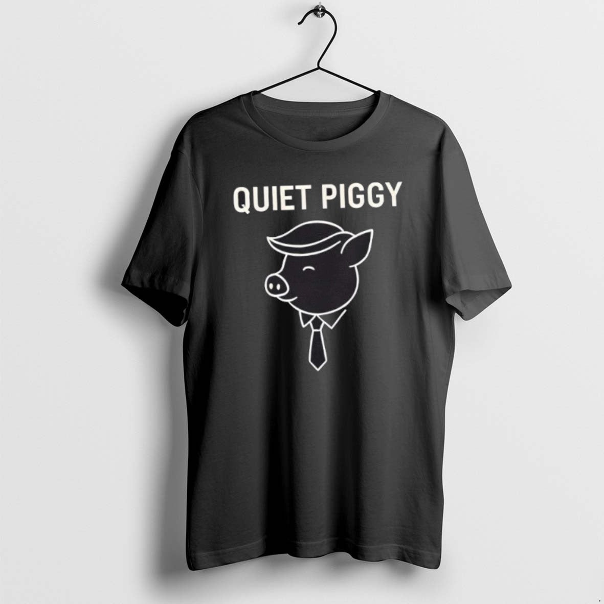 Official Quiet Piggy Introvert Media Humor Minimalist Line Art