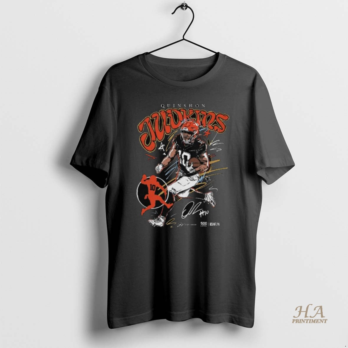 Official Quinshon Judkins Cleveland Scribble Signature Long Sleve