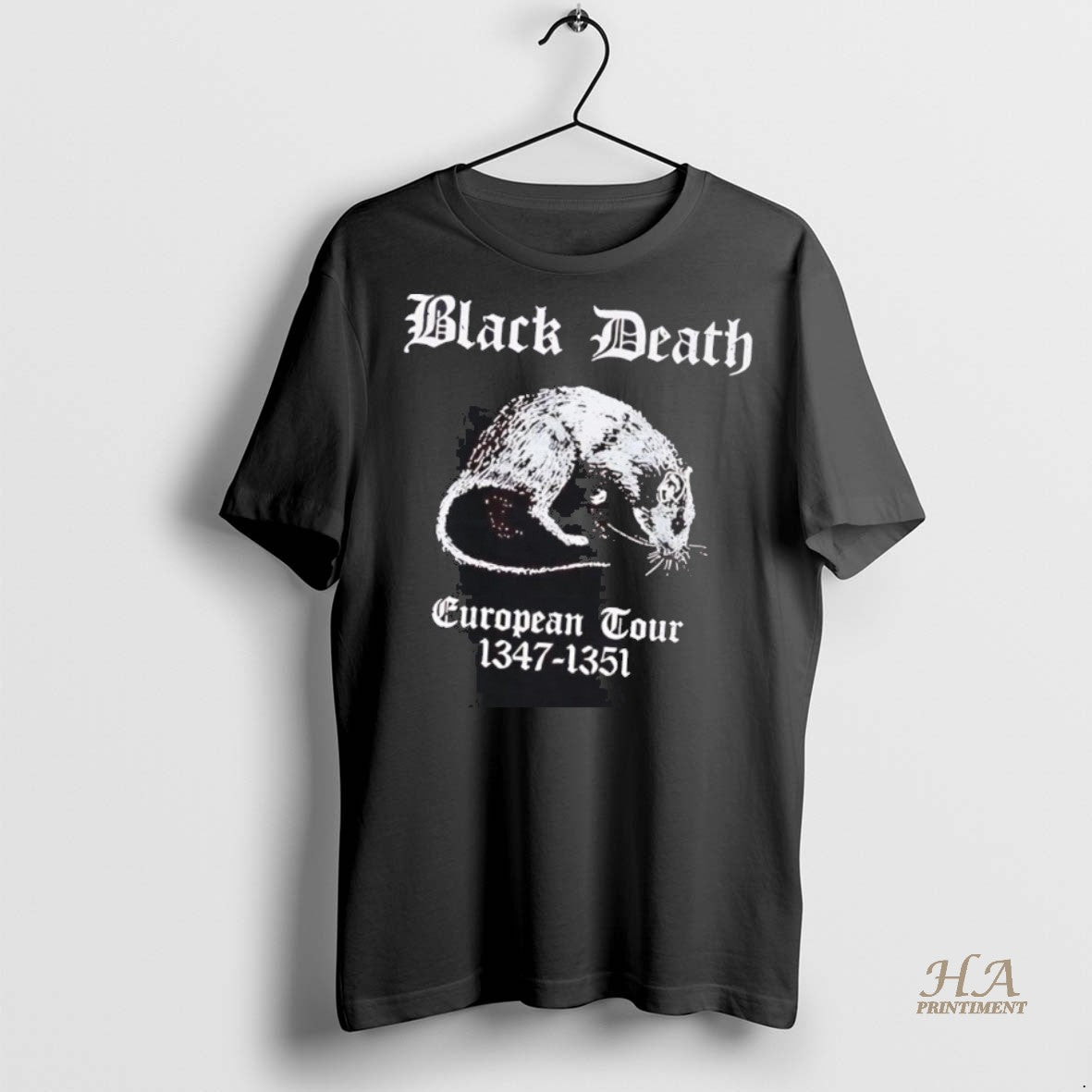 Official Rat Black Death European Tour 1347 1351 Shirt