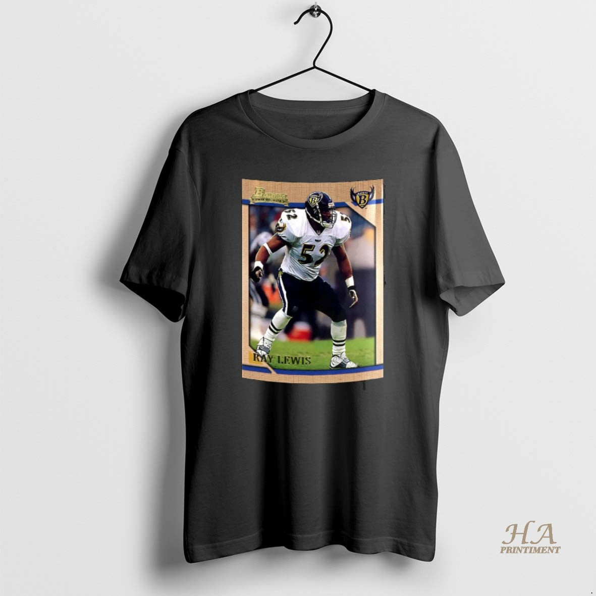 Official Ray Lewis Baltimore Ravens Football Trading Card Retro