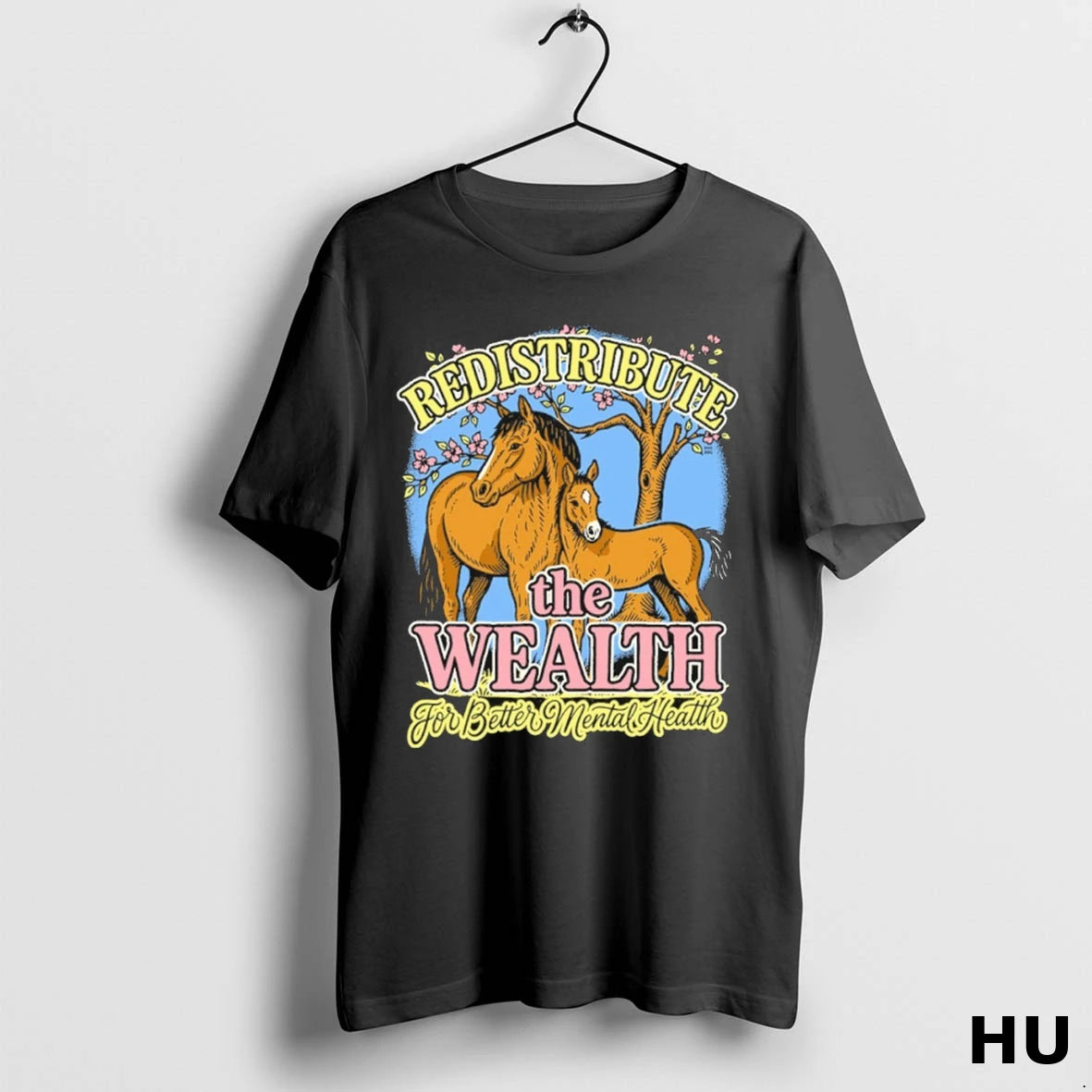 Official Redistribute The Wealth For Better Mental Health T Shirt