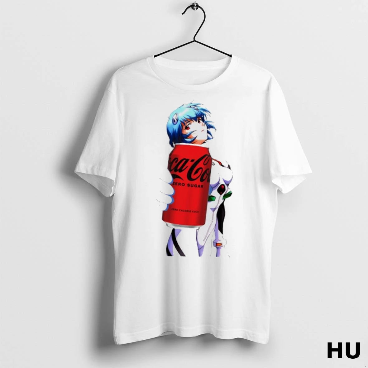 Official Rei Ayanami X Coca Cola Anime Funny T Shirt