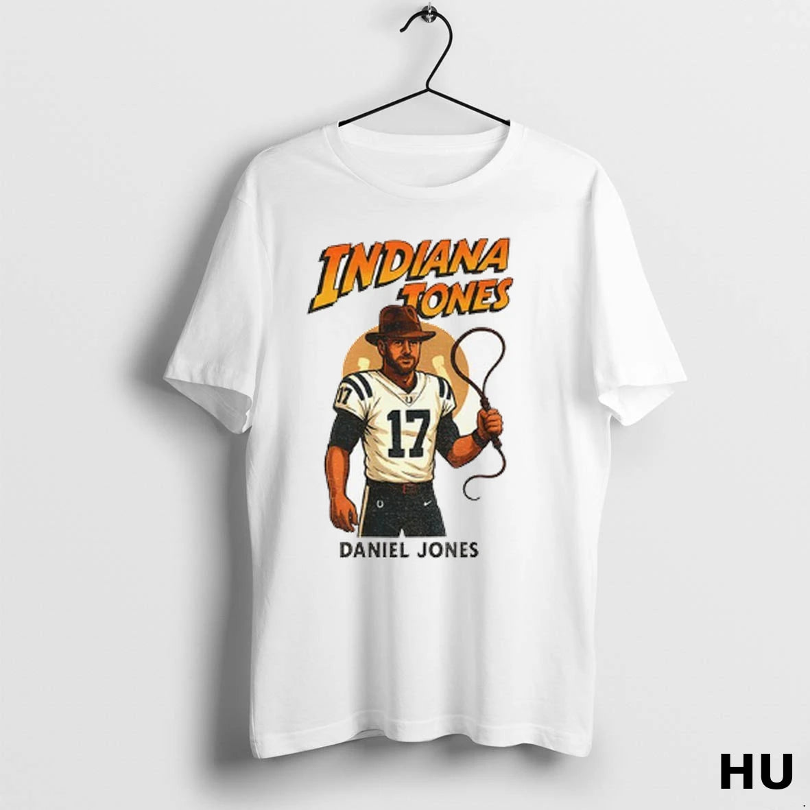 Official Retro Daniel Jones Indiana Jones Colts Parody T Shirt