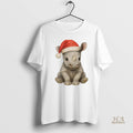 Official Rhino Baby Christmas Personalized Ornaments White