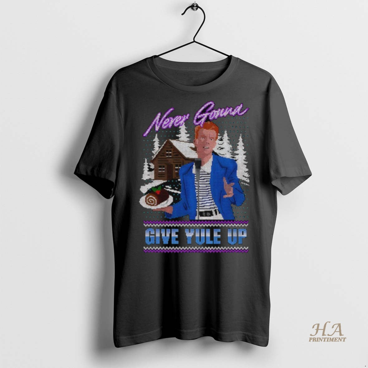 Official Rick Astley Never Gonna Give Yule Up Merry Christmas 2025 Shirt
