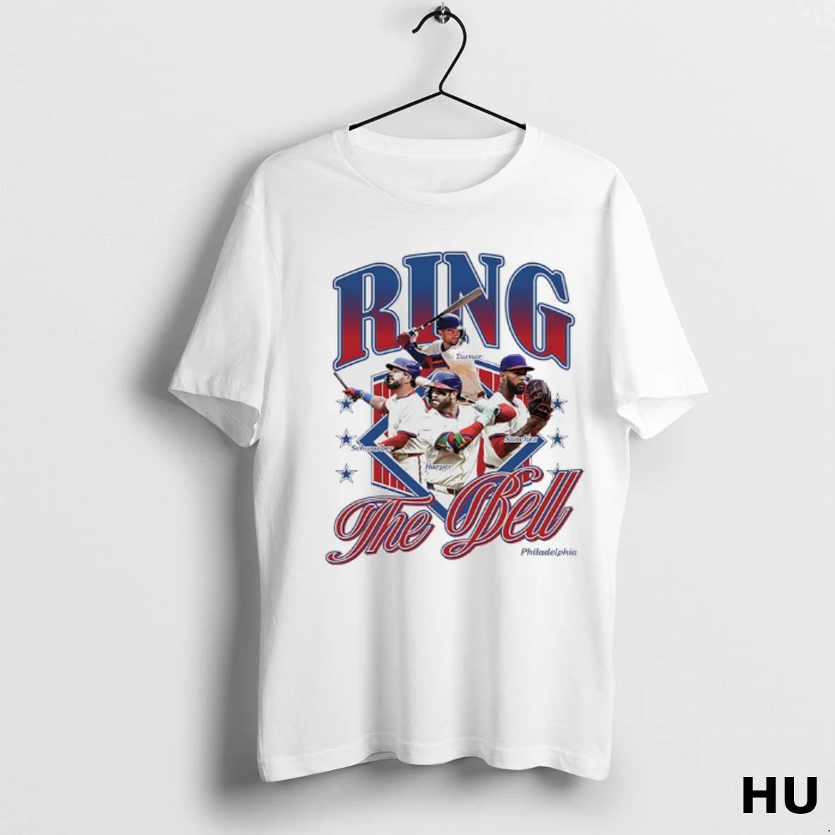 Official Ring The Bell Philadelphia Phillies Turner Sanchez Harper And Schwarber T Shirt