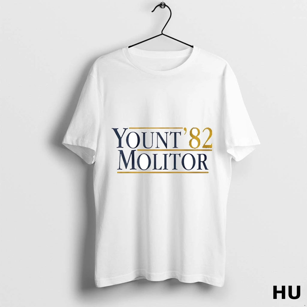 Official Robin Yount And Paul Molitor 82 Teammates Milwaukee Brewers T Shirt