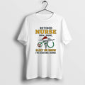 Official Rod Of Asclepius Retired Nurse Rain Shine Sleet Or Snow Christmas