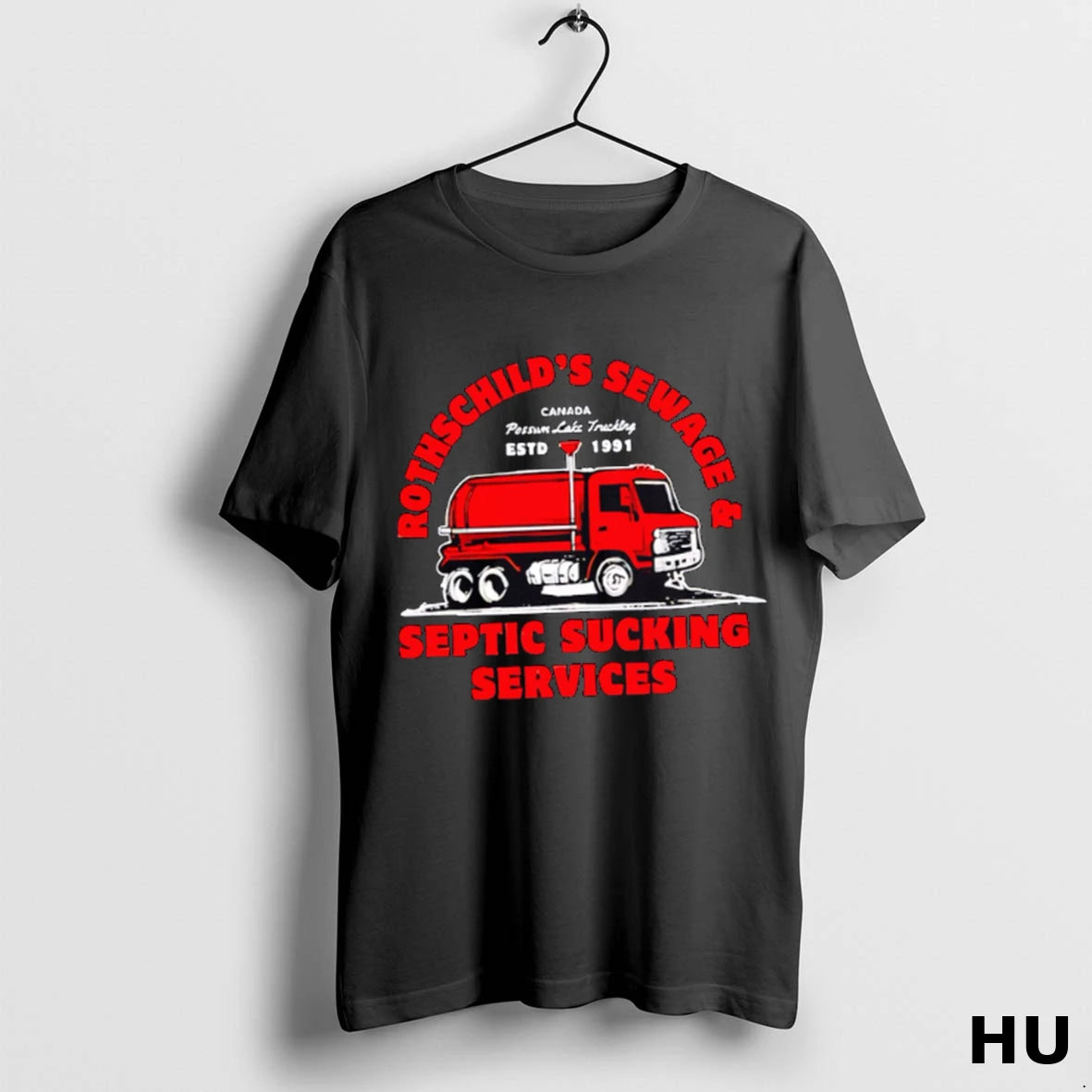 Official Rothschilds Sewage And Septic Sucking Services Distressed T Shirt