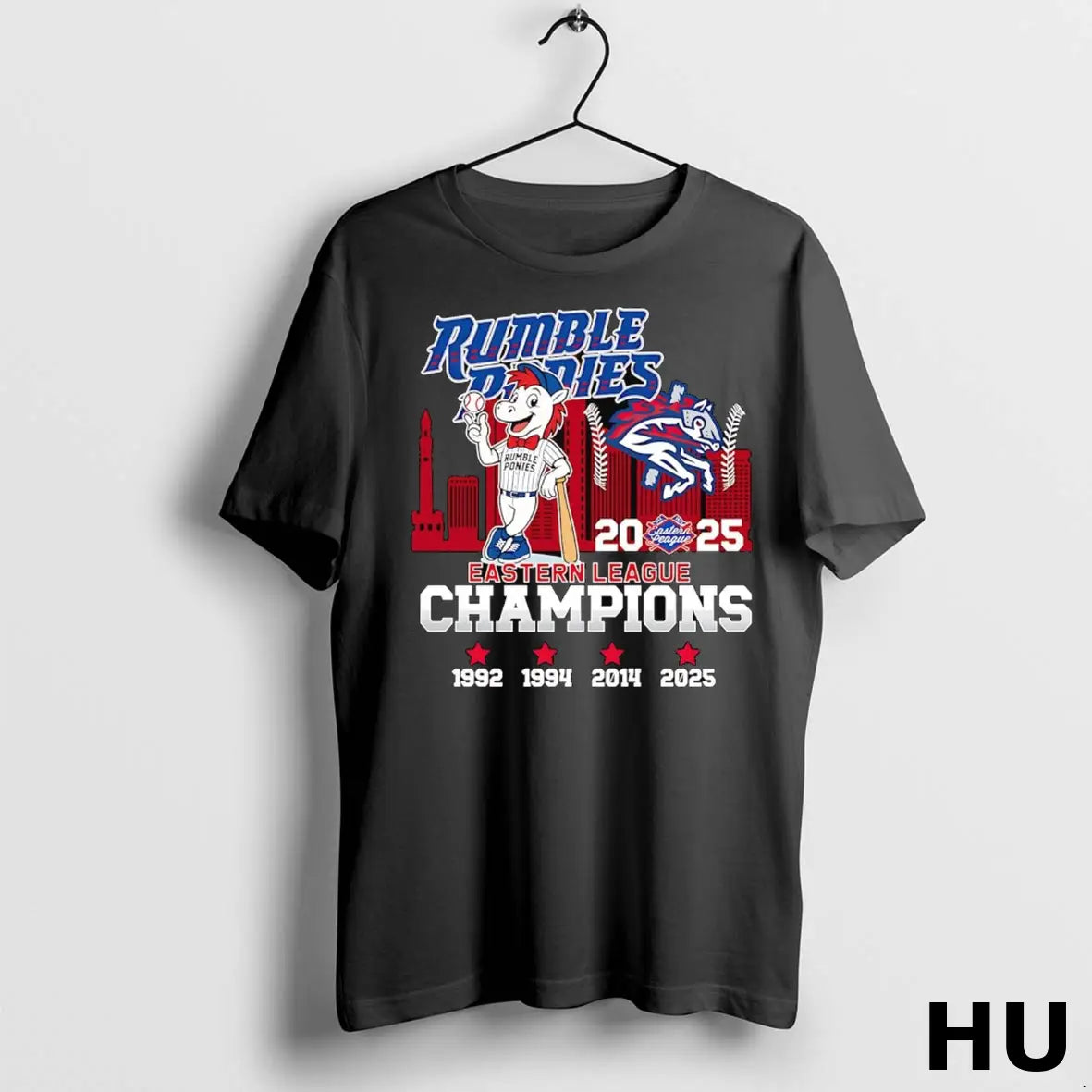 Official Rumble Ponies 2025 Eastern League Champions Mascot T Shirt