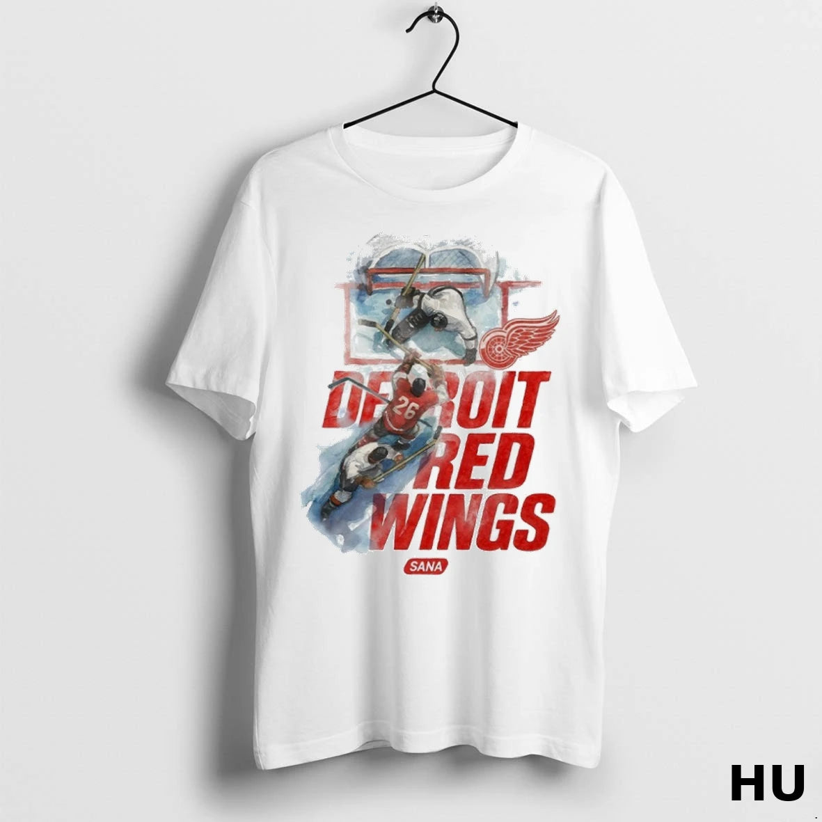 Official Sana C3 97 Detroit Red Wings T Shirt