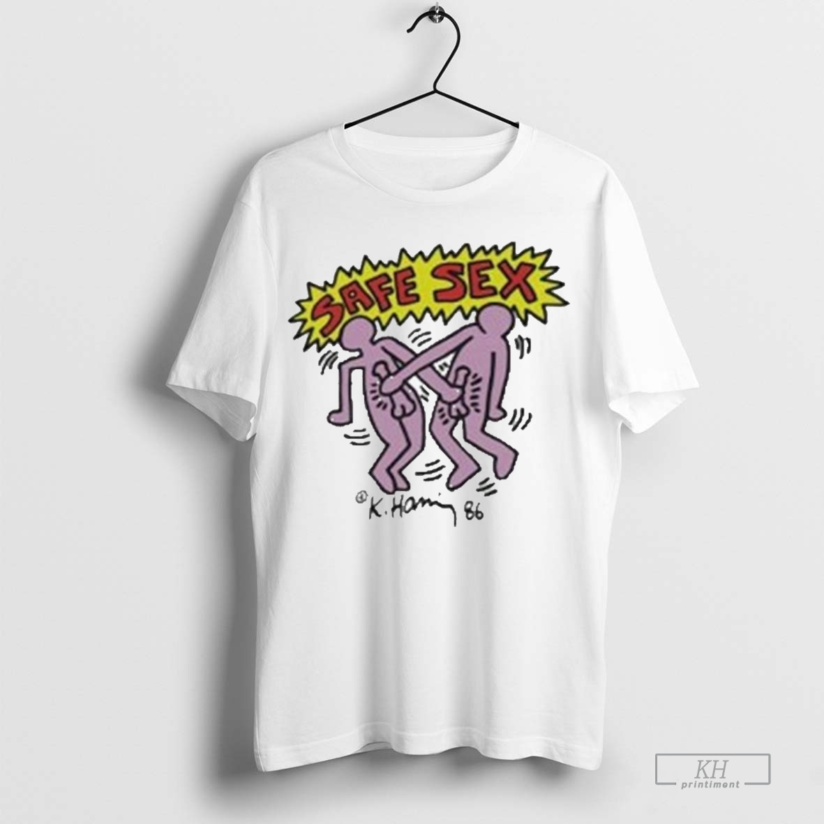Official Safe Sex Keith Haring T Shirts
