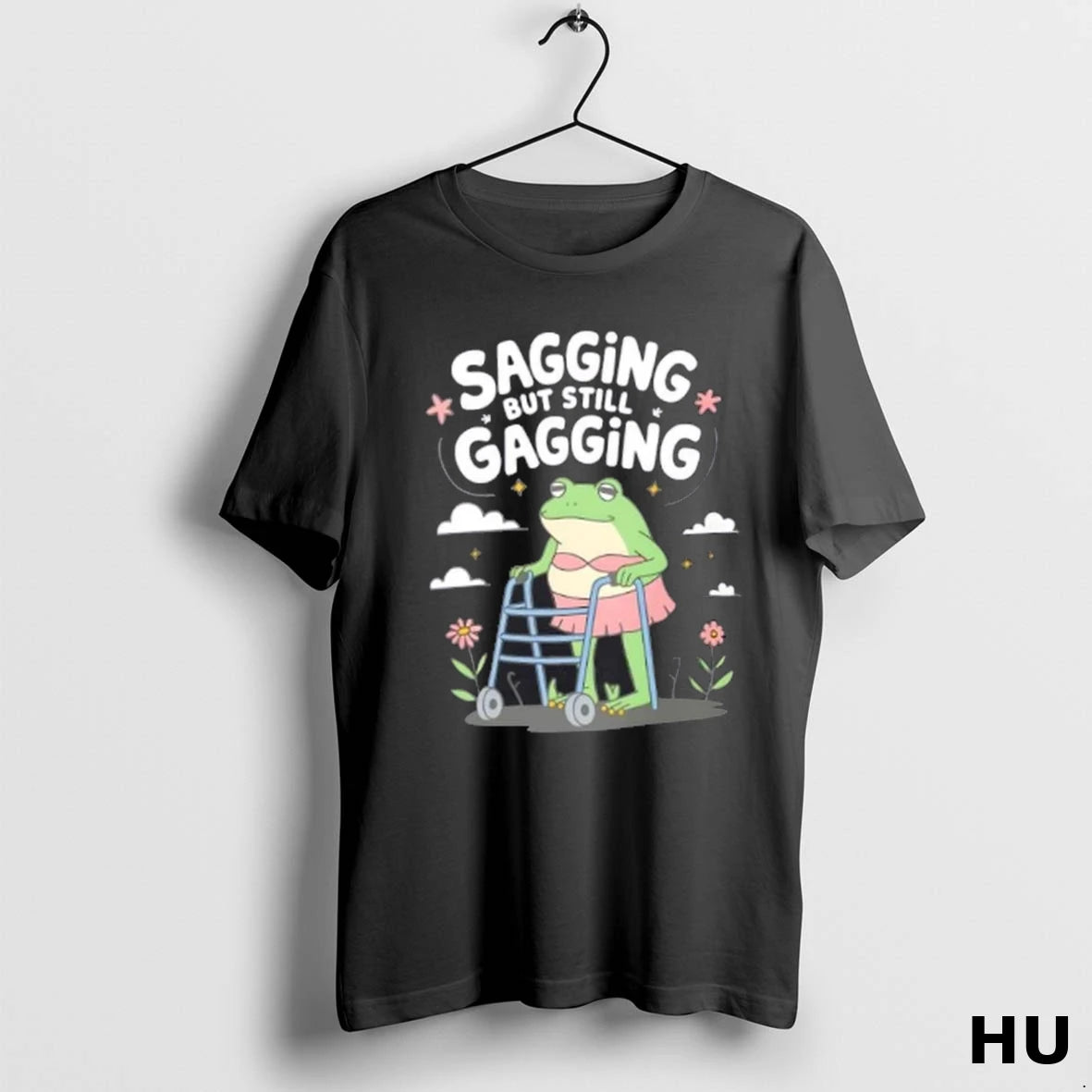 Official Sagging But Still Gagging Funny Frog T Shirt