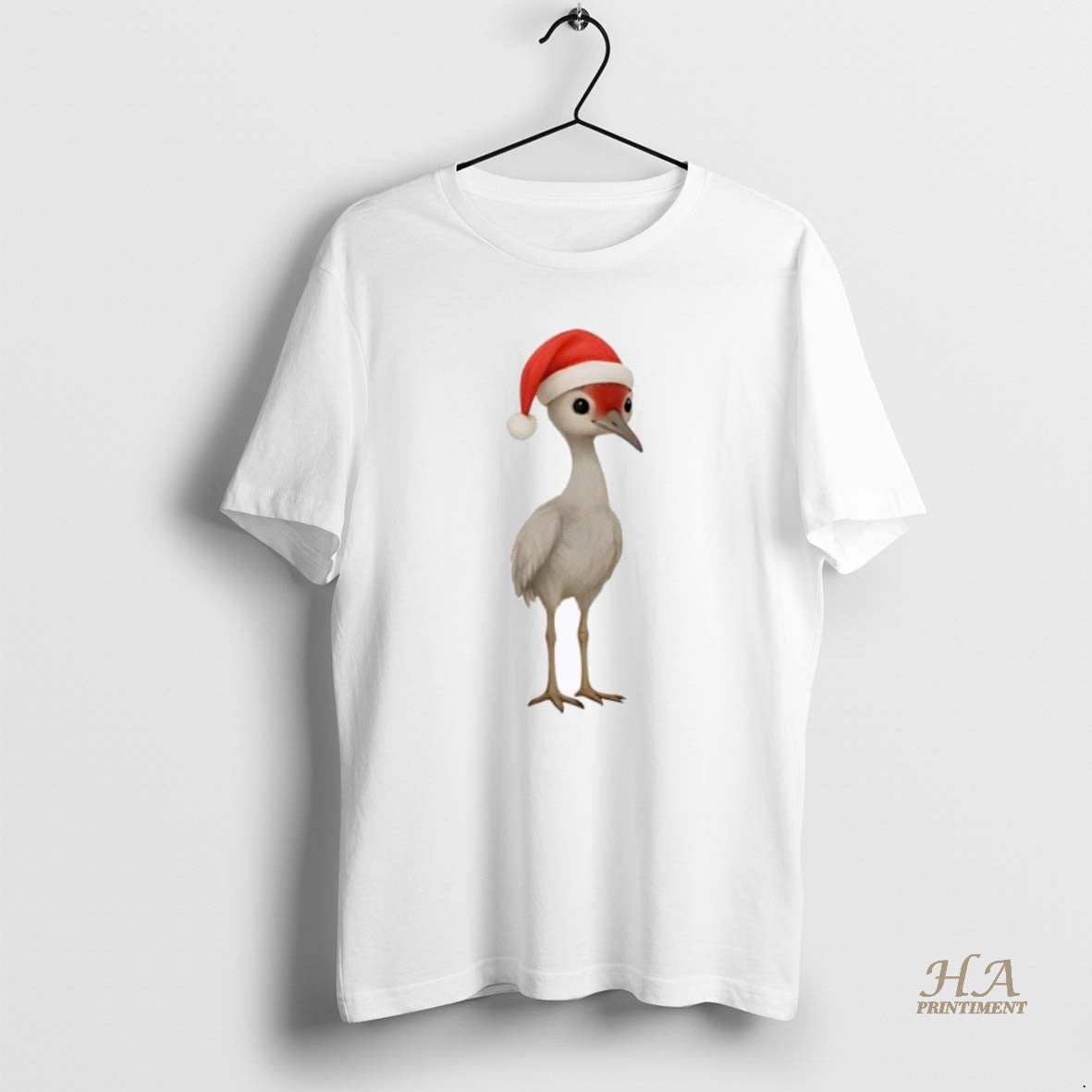 Official Sandhill Crane Baby Christmas Personalized Ornaments White