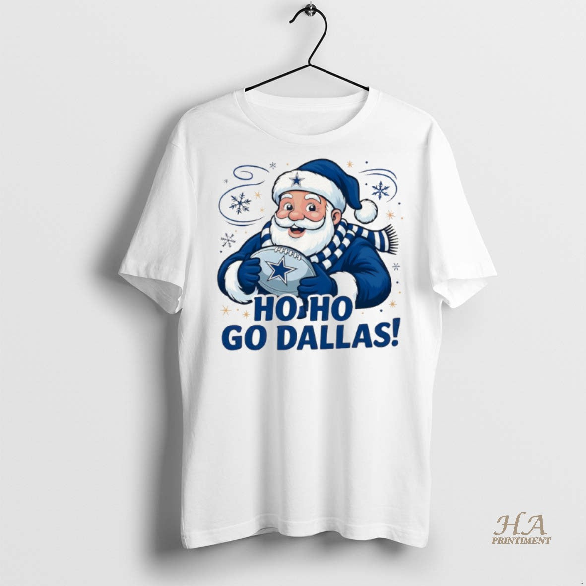 Official Santa Claus Dallas Cowboys Football Ho Ho Go Dallas Merry Christmas Shirt