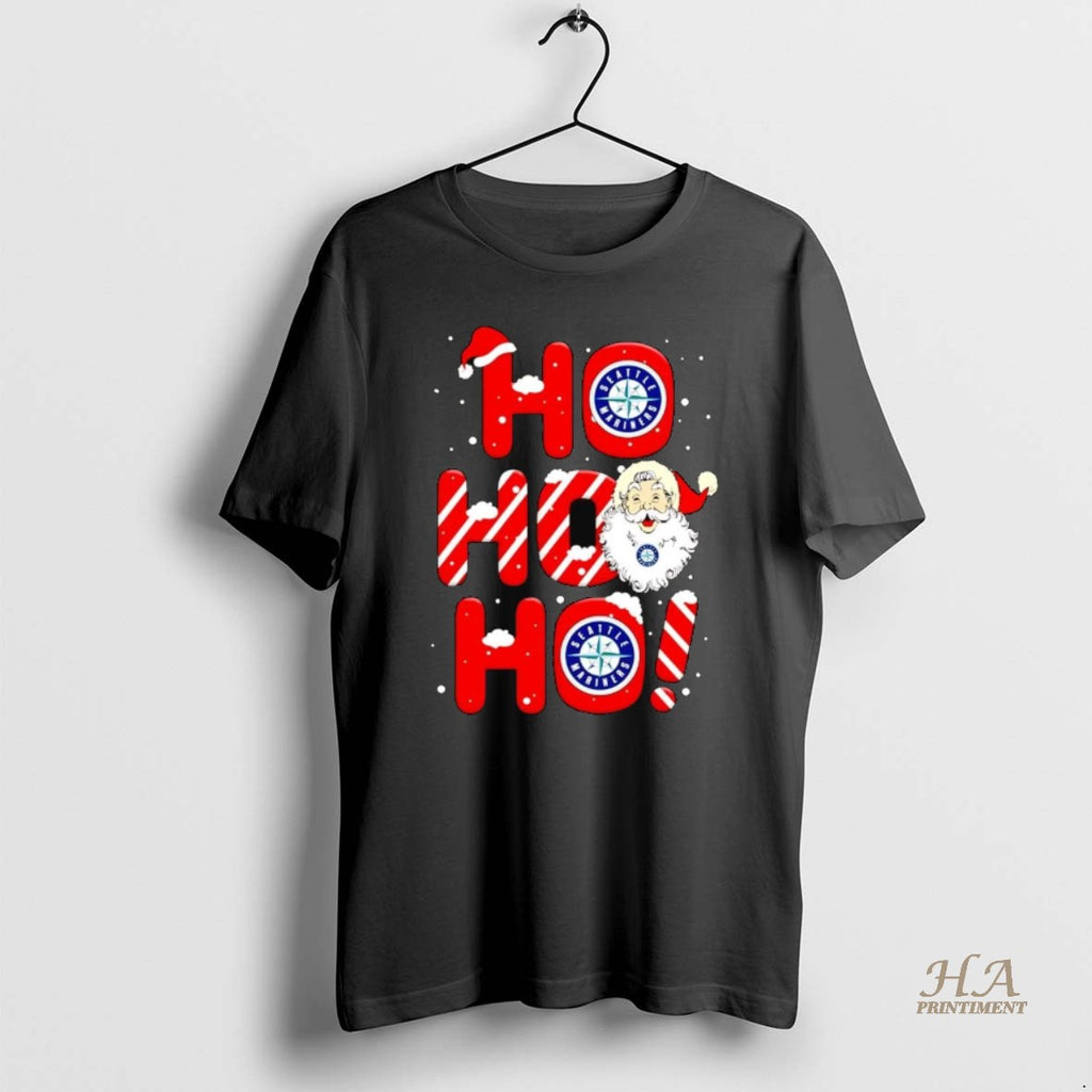 Official Santa Claus Seattle Mariners Ho Ho Ho Merry Christmas
