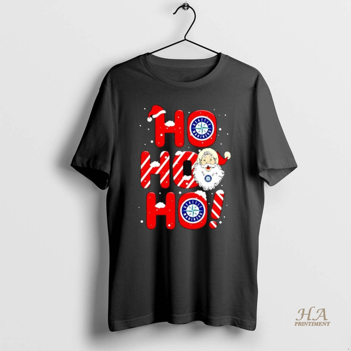 Official Santa Claus Seattle Mariners Ho Ho Ho Merry Christmas