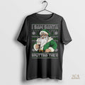 Official Santa Claus Drinking Beer Splitting G I Saw Santa Splitting The G Christmas