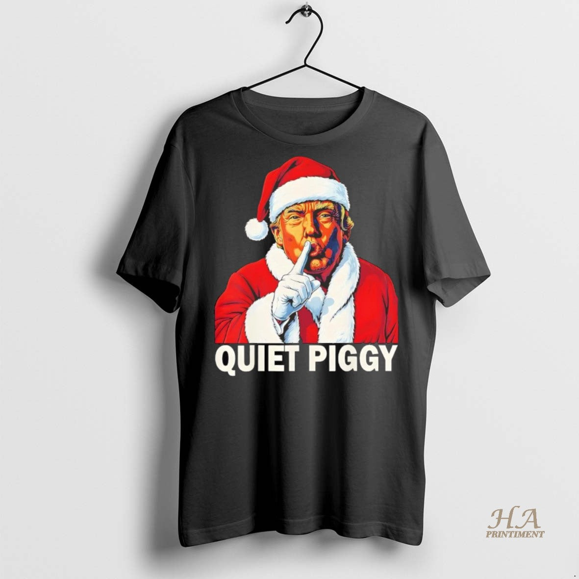 Official Santa Trump Christmas Quiet Piggy Chriast Shirt