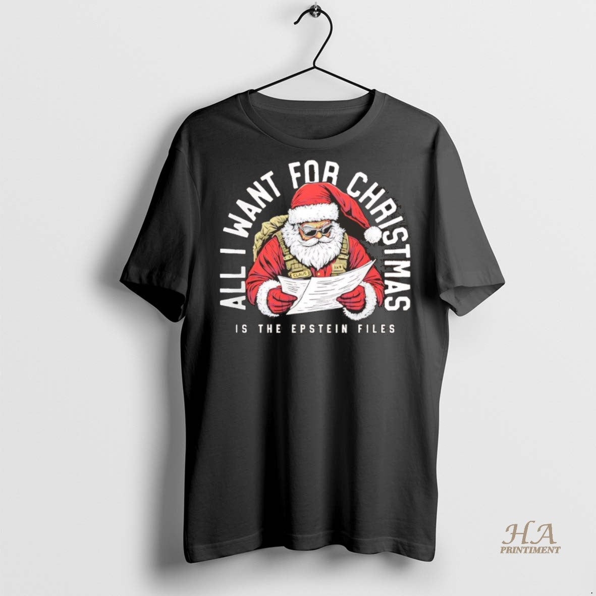 Official Santa All I Want For Christmas Is The Epstein Files Chriast Shirt