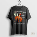 Official Santa Cowboy Giddy Up Jingle Horse Pickup Your Feet Christmas Shirt