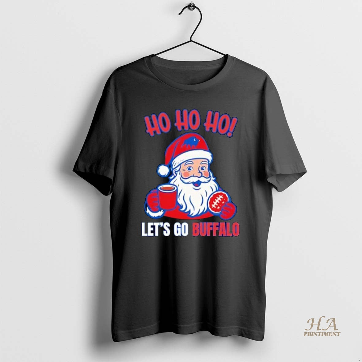 Official Santa Ho Ho Ho Lets Go Buffalo Football Santa