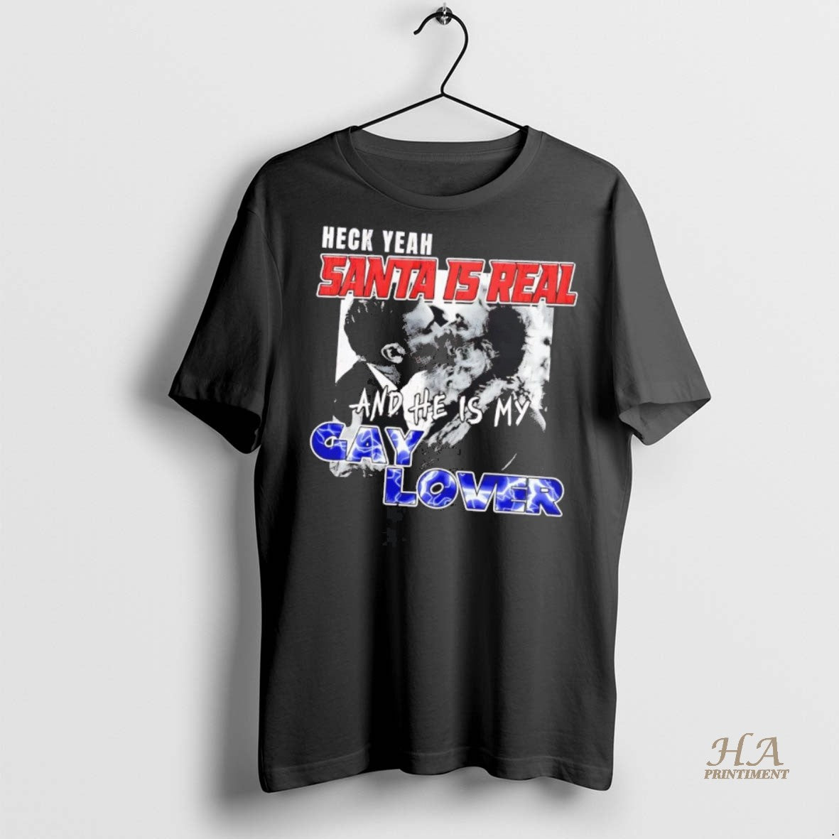 Official Santa Is Real And Hes My Gay Lover Shirt