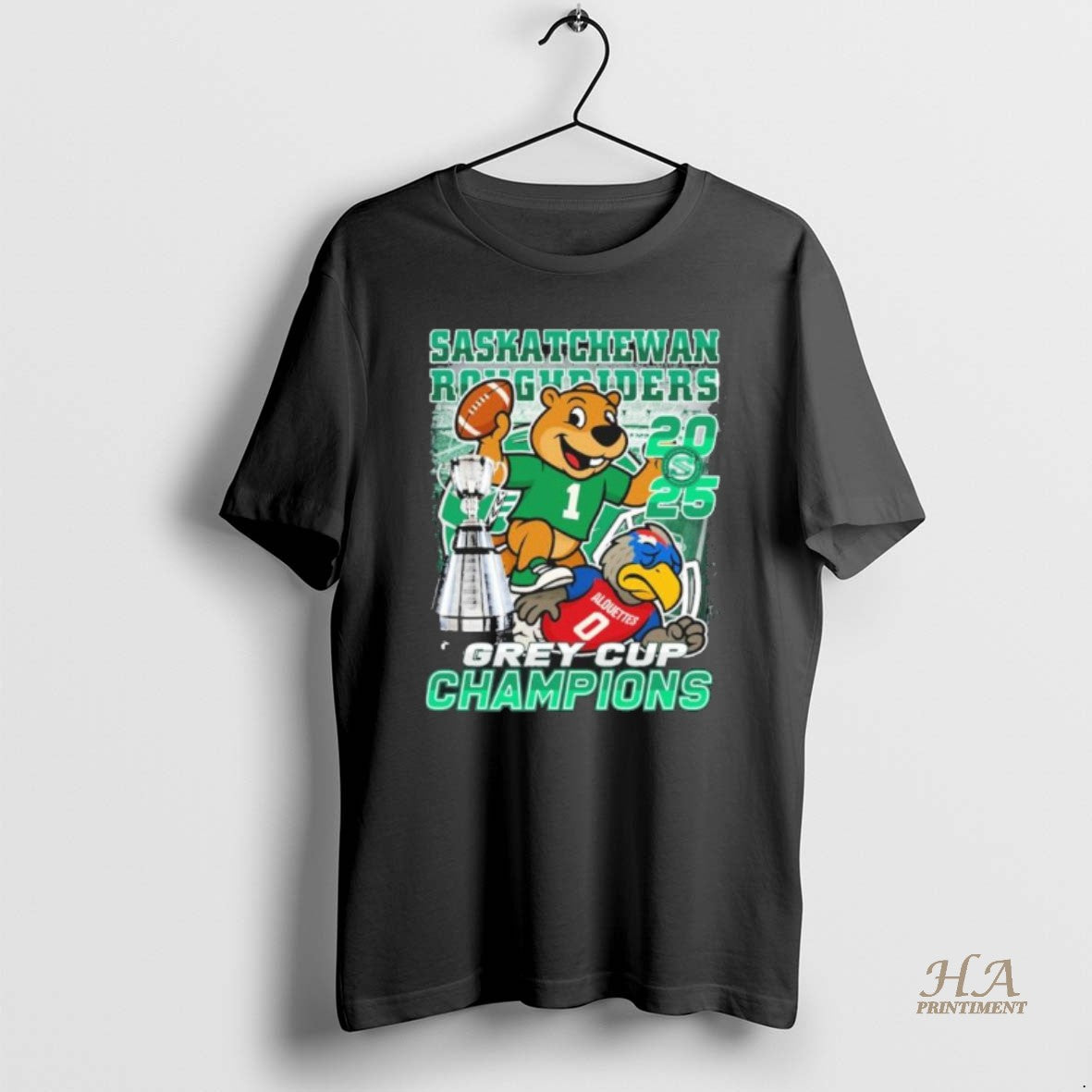 Official Saskatchewan Roughriders Mascot Beat Alouettes 2025 Grey Cup Champions
