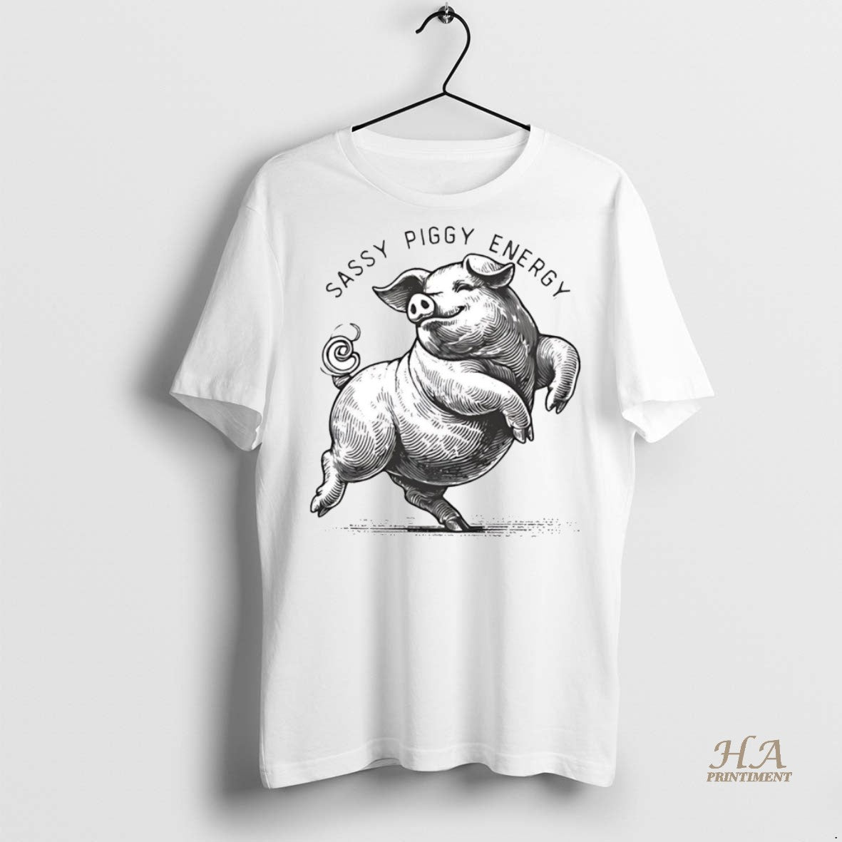 Official Sassy Piggy Energy Anti Trump Shirt