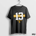 Official Sawyer Robertson 13 Stripe Baylor Football T Shirt