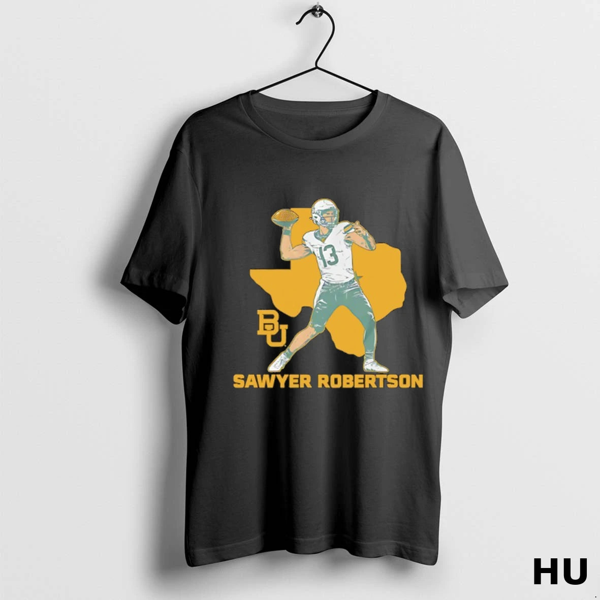 Official Sawyer Robertson State Star Baylor Bears Football T Shirt