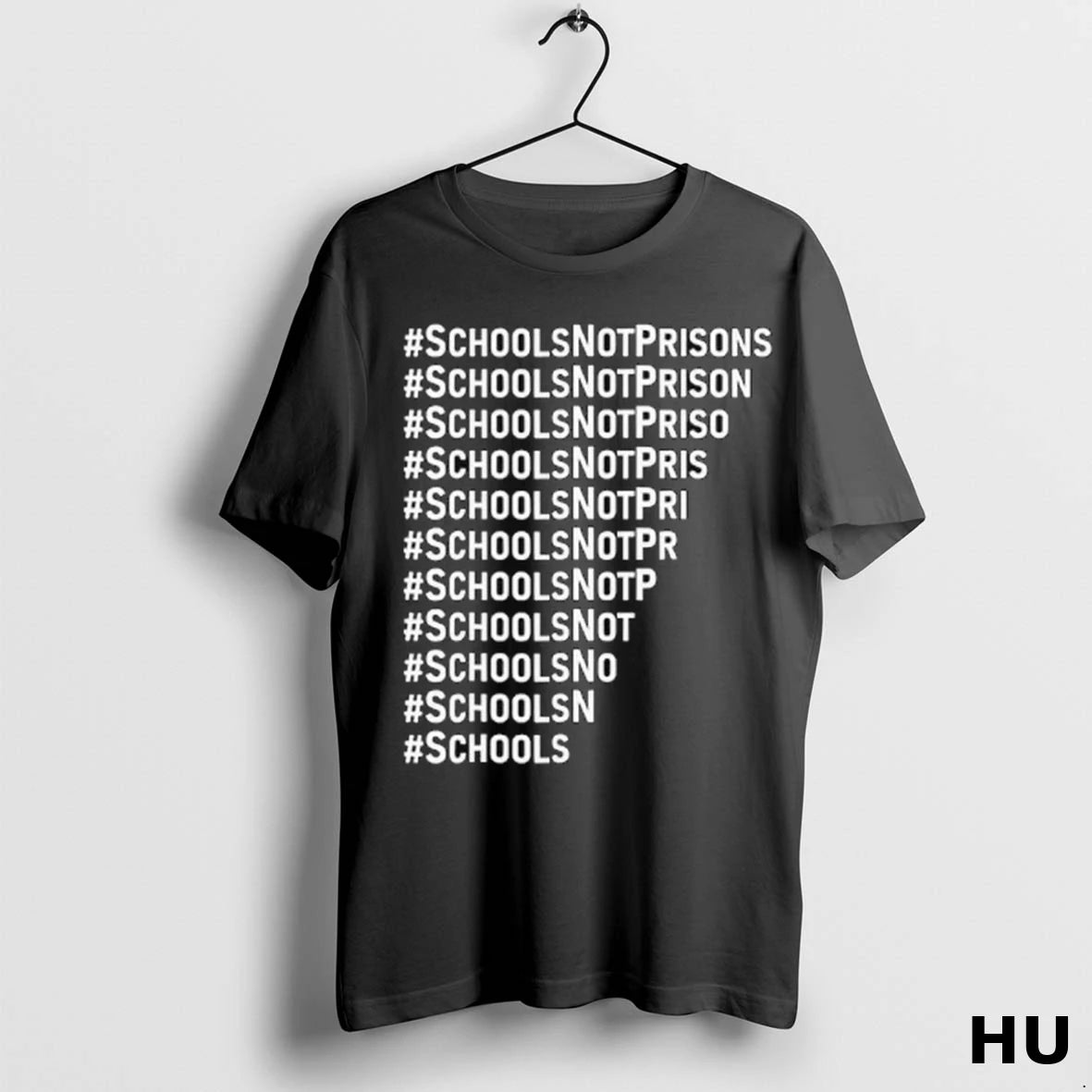 Official Schoolsnotprisons Slogan T Shirt