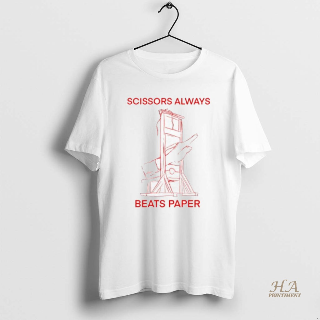 Official Scissors Always Beats Paper Guillotine Sketch Graphic