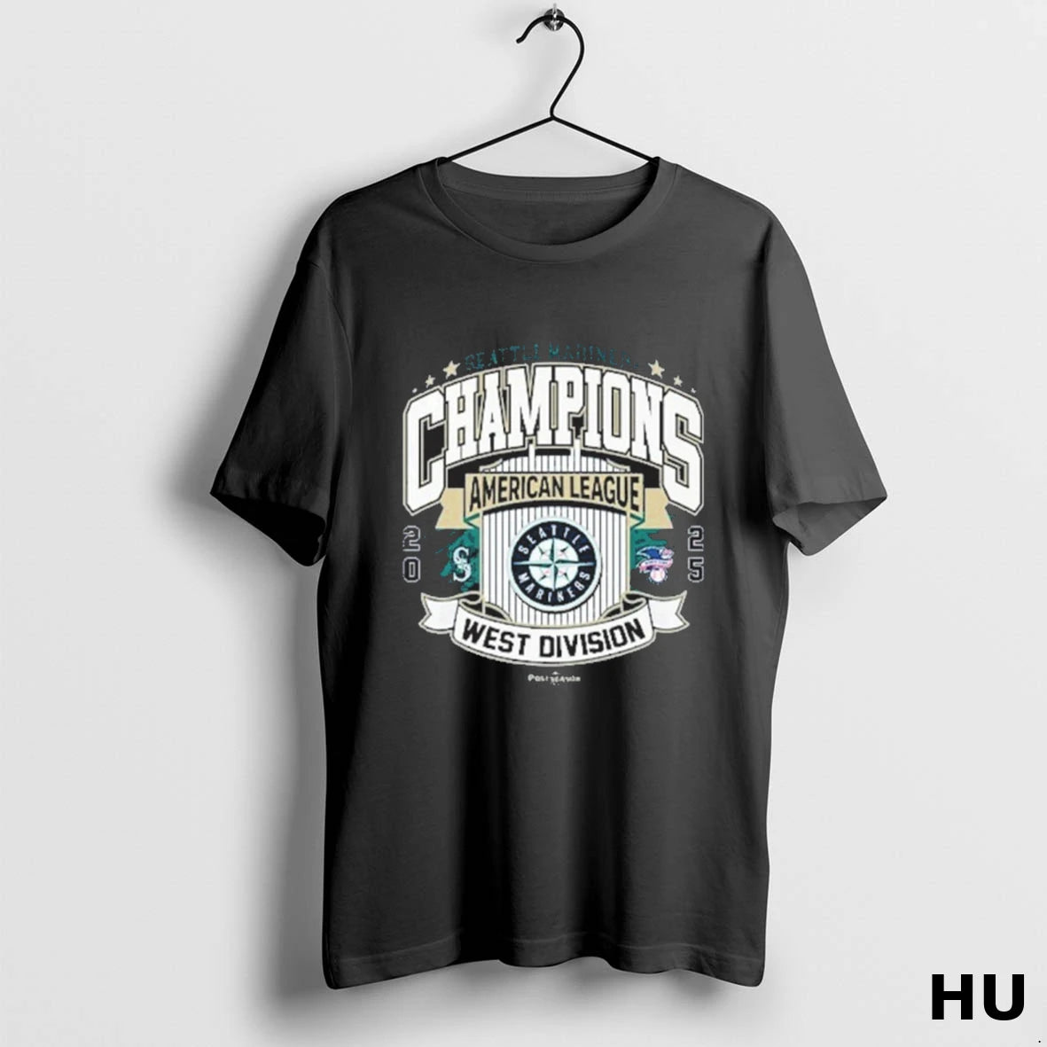 Official Seattle Mariners American League West Division Champions 2025 T Shirt