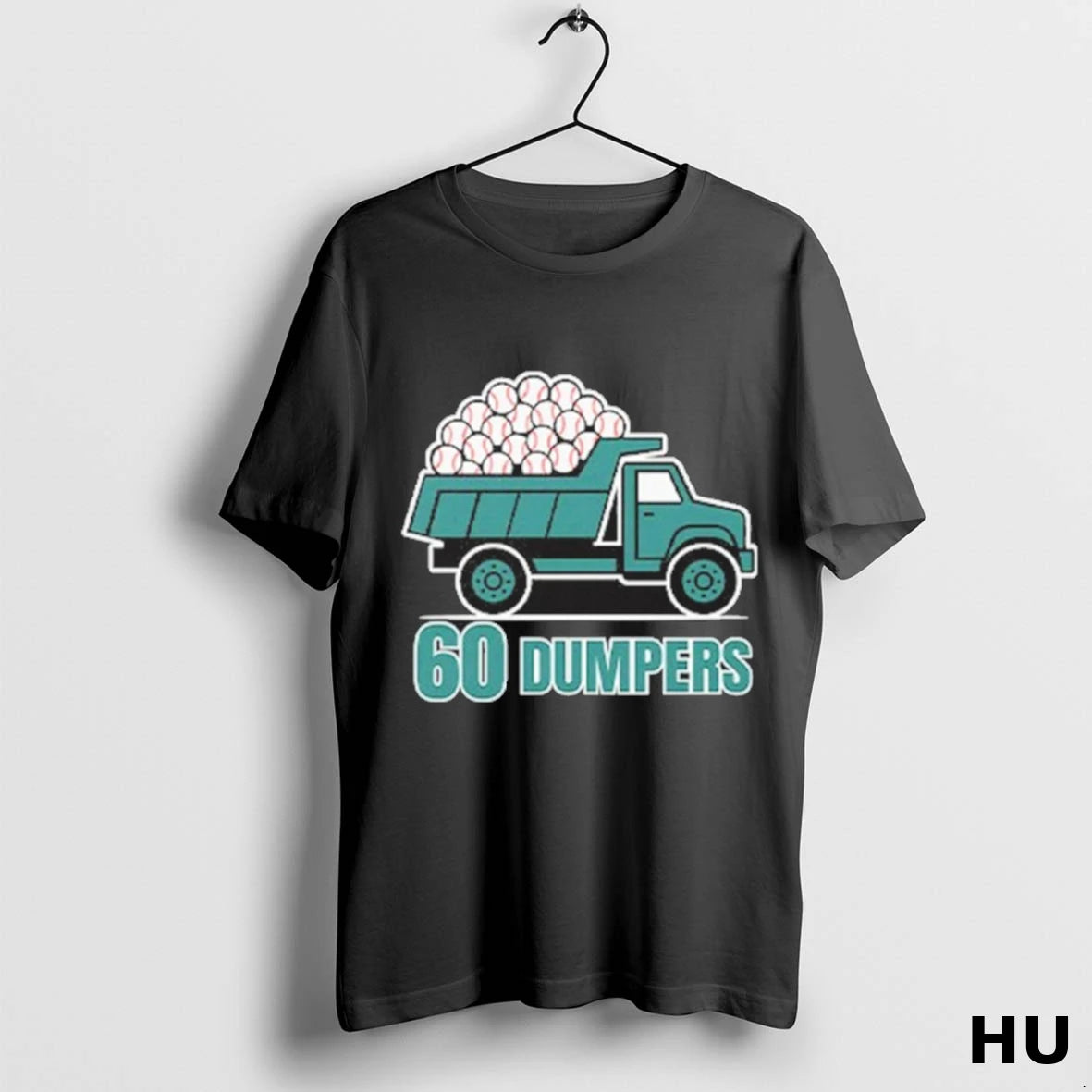 Official Seattle Mariners Cal Raleigh Big Dumper 60 Dumpers Historic Season Baseball T Shirt