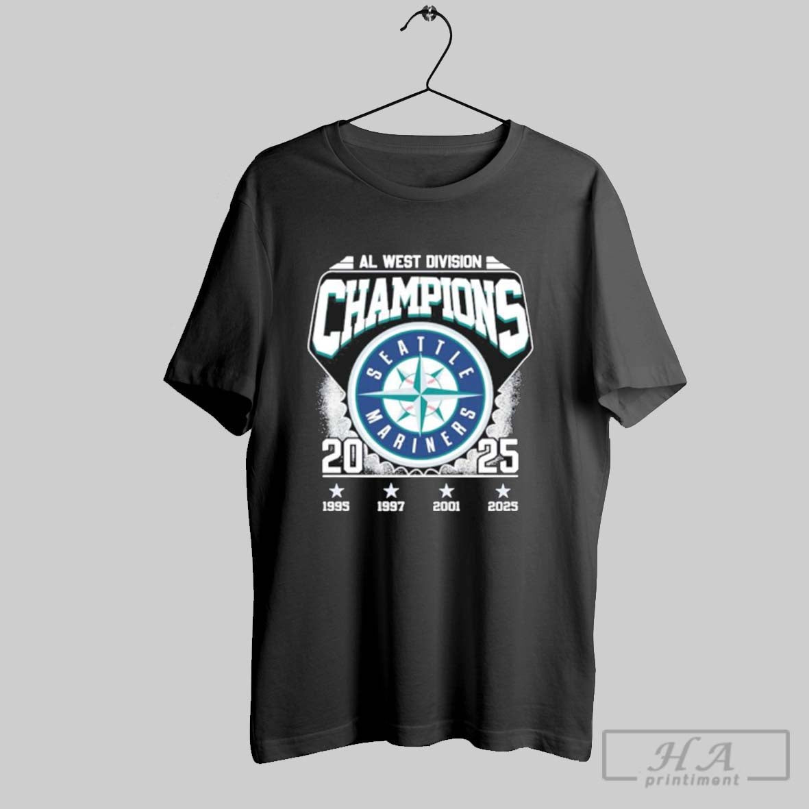 Official Seattle Mariners Division Champions 4x Vintage