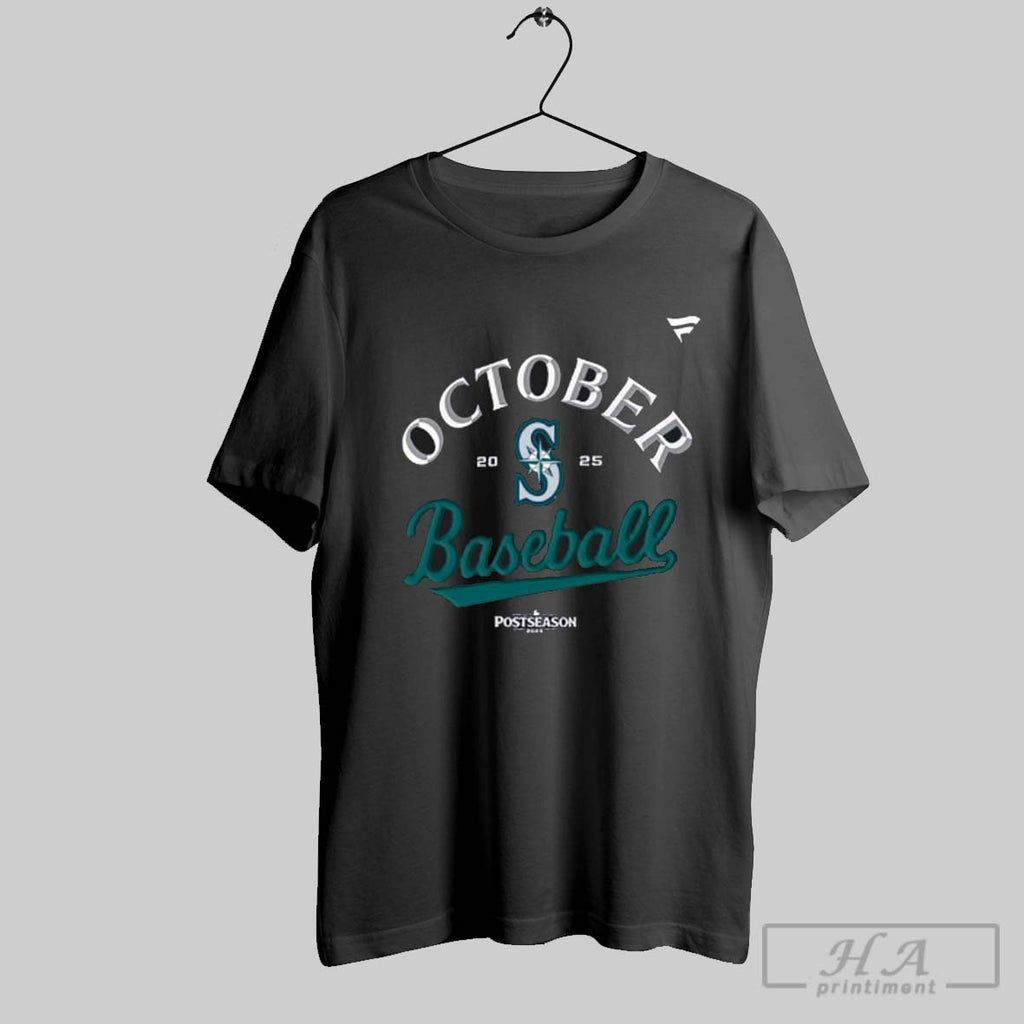 Official Seattle Mariners October Baseball 2025 Mlb Postseason