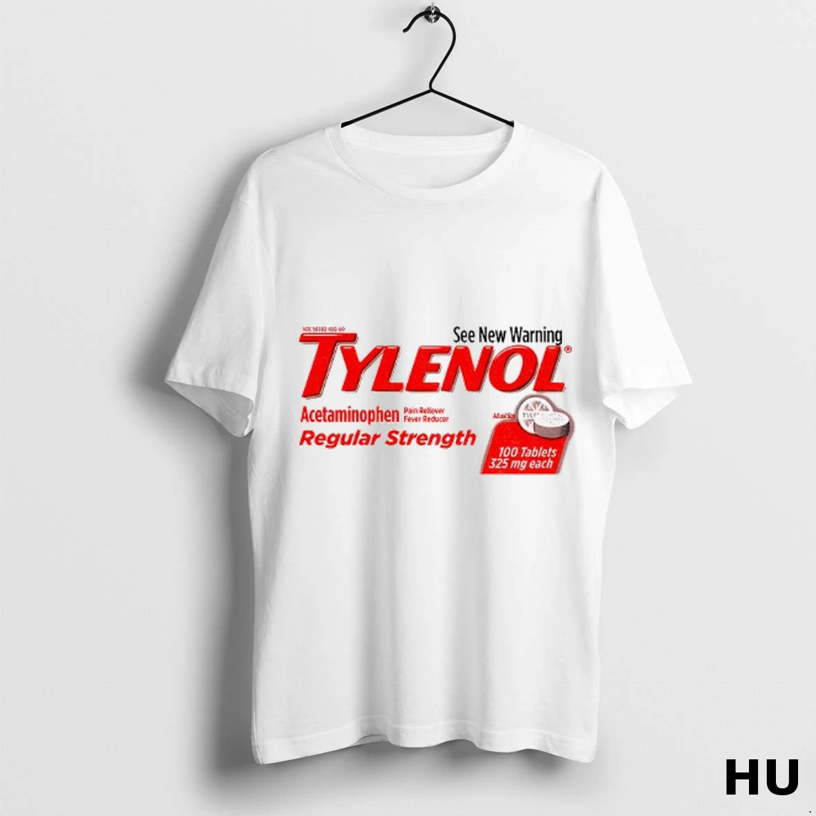 Official See New Warning Tylenol Acetaminophen Regular Strength T Shirt