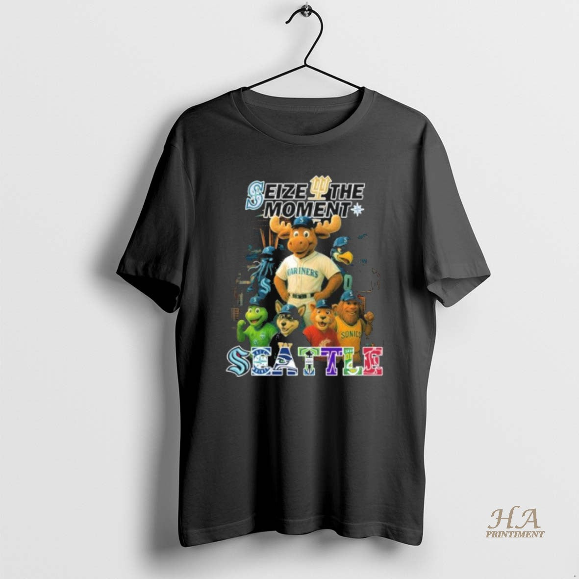 Official Seize The Moment Seattle Sports Teams Mascots