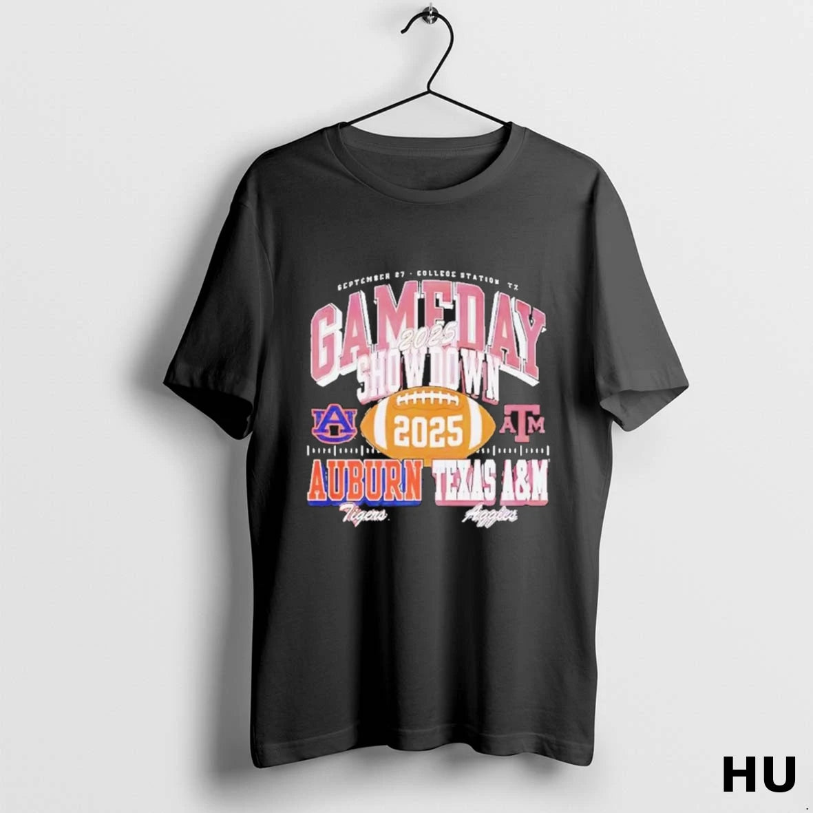 Official September 27th 2025 Texas Am Vs Auburn Gameday Showdown Matchup T Shirt