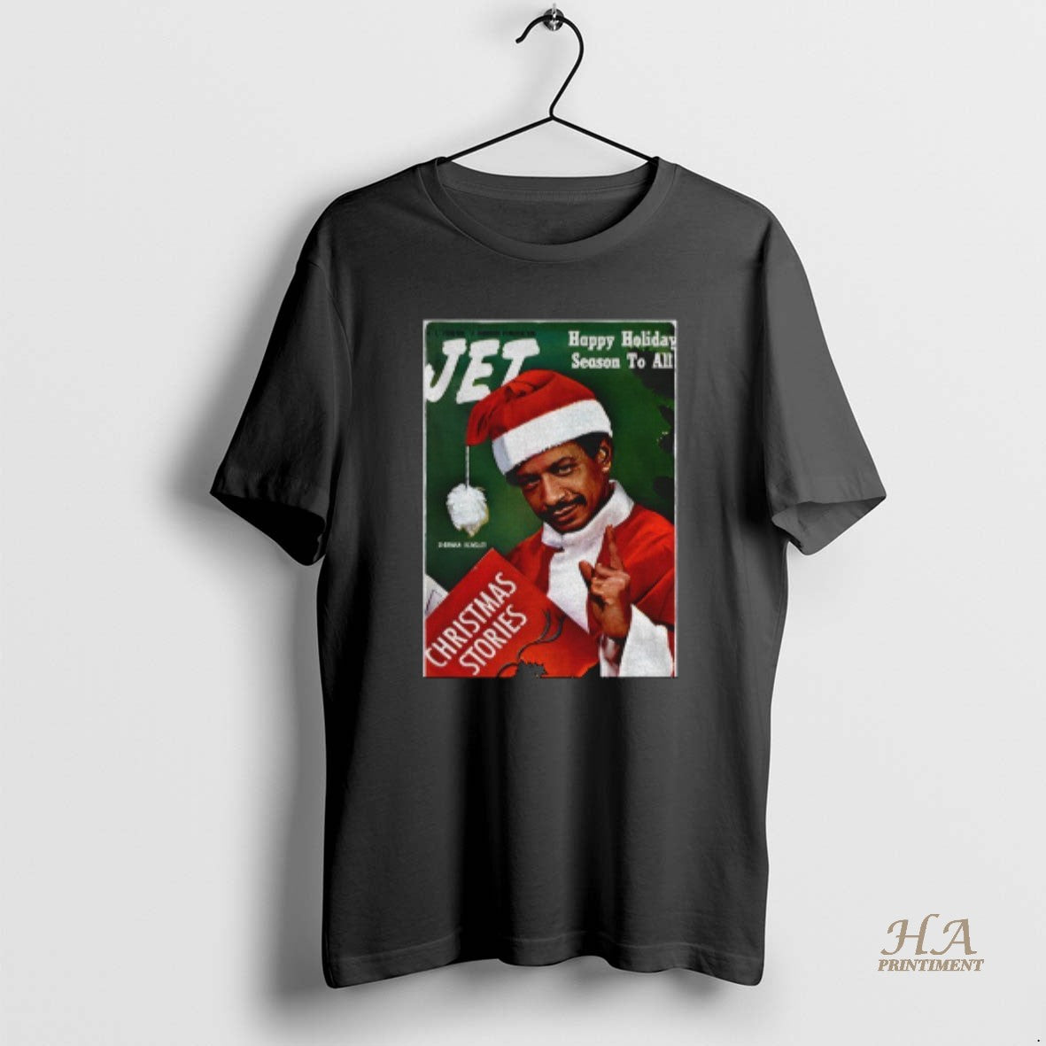Official Sherman Hemsley Santa Claus Christmas Vintage Jet Magazine African American