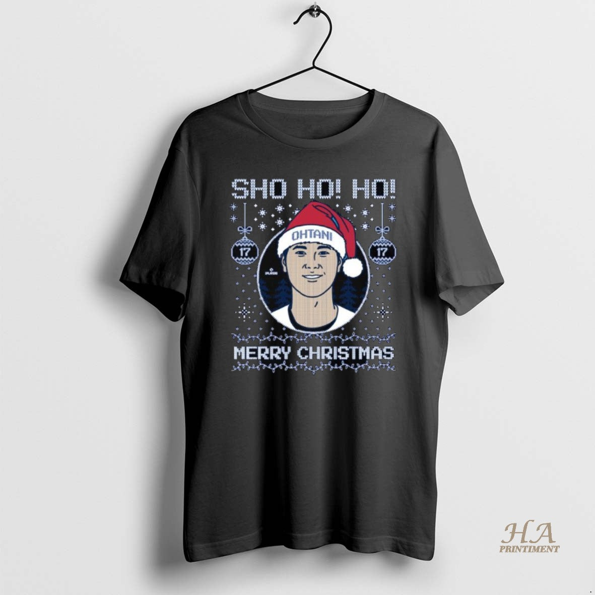 Official Sho Ho Ho Merry Christmas Shohei Ohtani Long Sleve