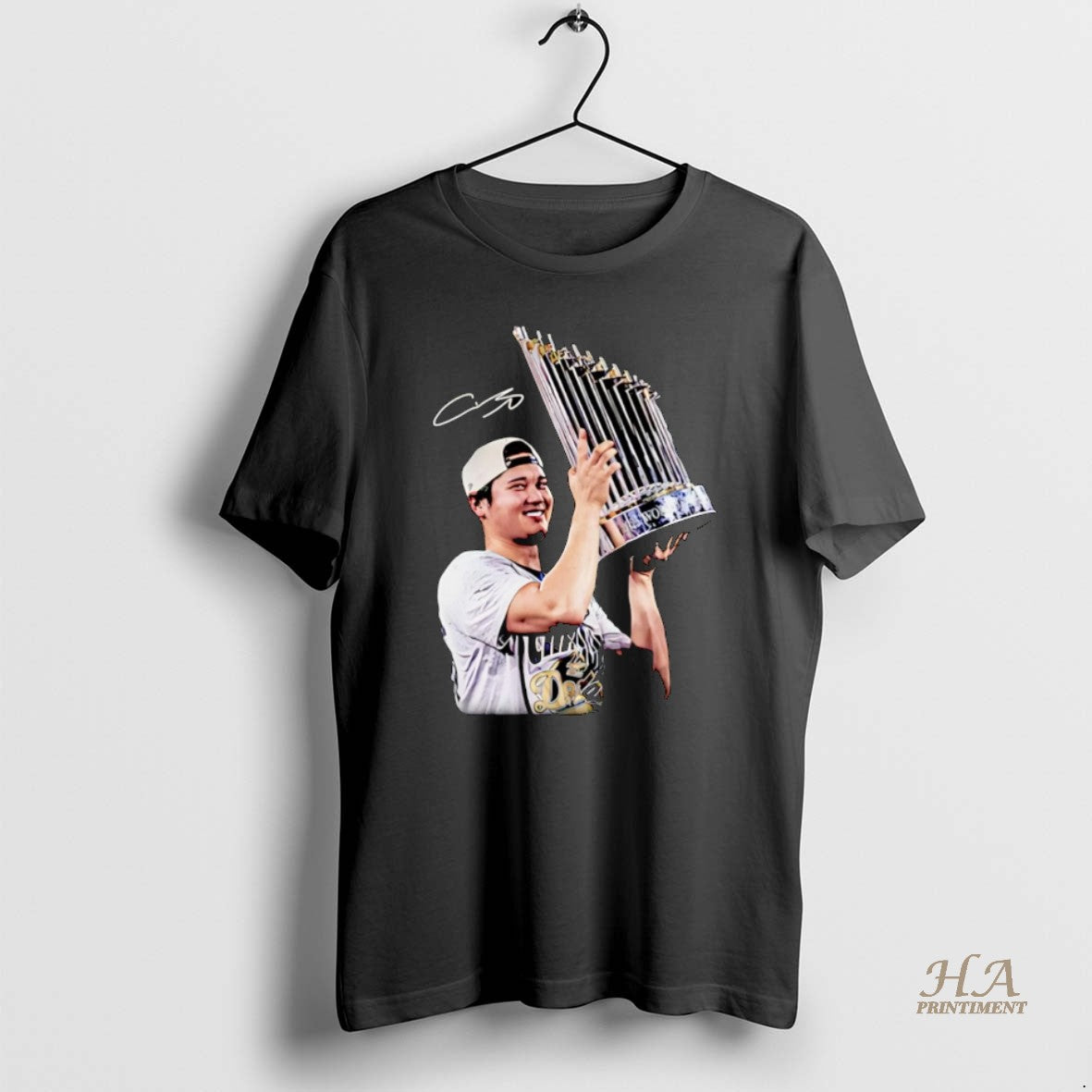 Official Shohei Ohtani Los Angeles Dodgers Back To Back Trophy Signature Christmas