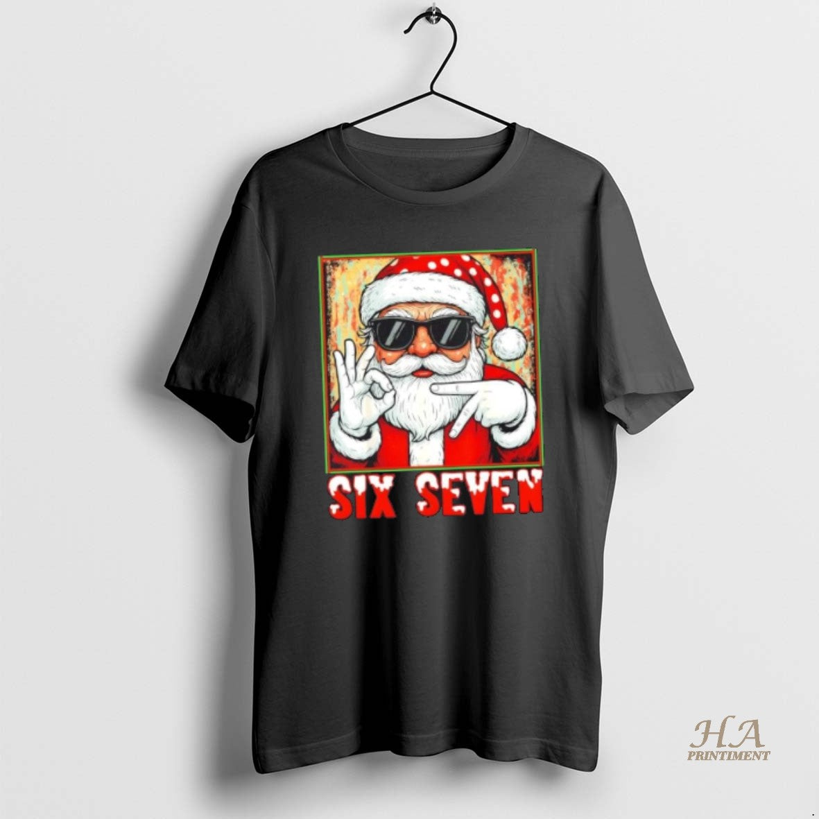 Official Six Seven Meme Christmas Cool Santa Saying Funny